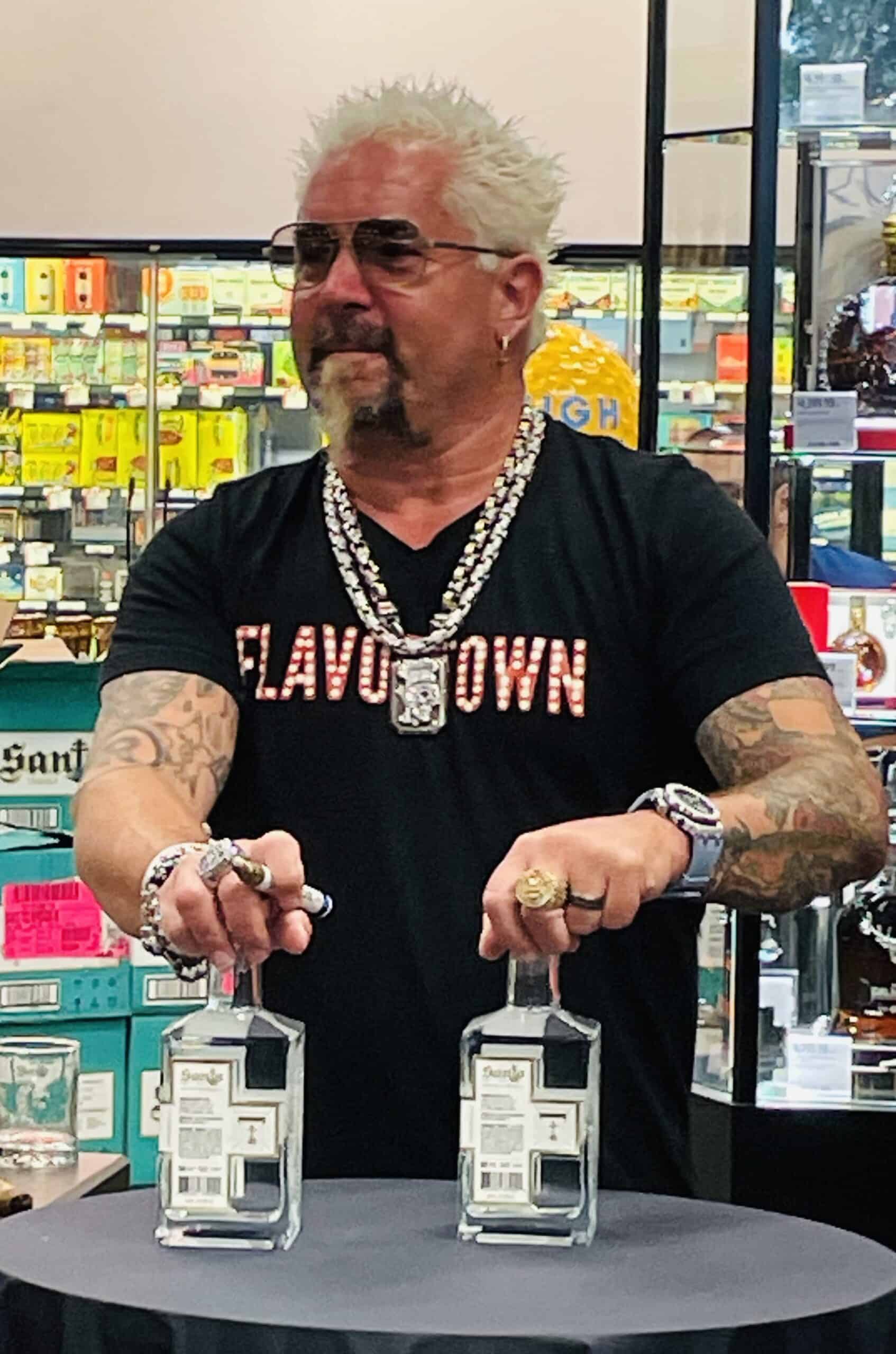 Celebrities in Orange County, Florida with Guy Fieri Bottle Signing Event